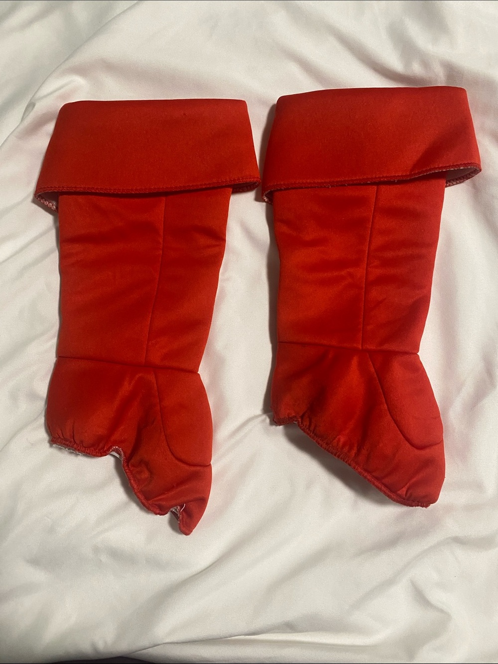 Child Red Superhero Costume Boot Covers accessory Size Standard ST